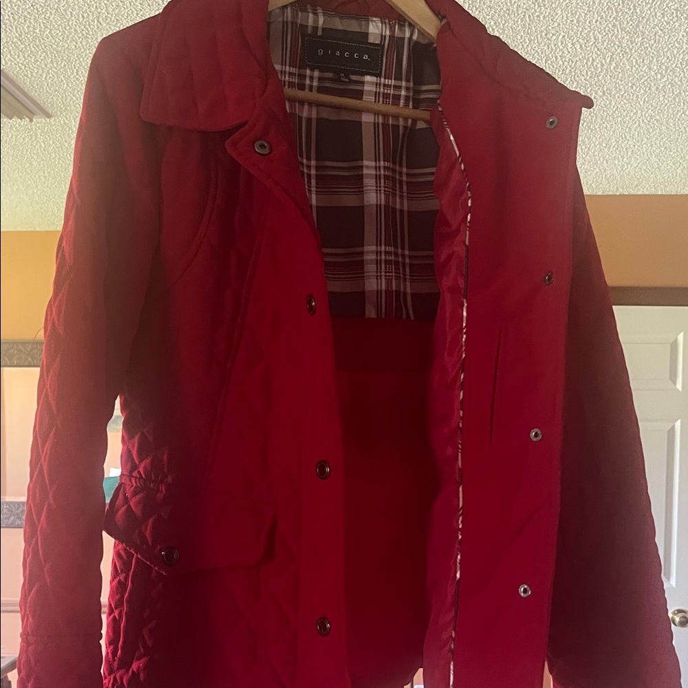 giacca Quilted Red Women's Puffer Jacket